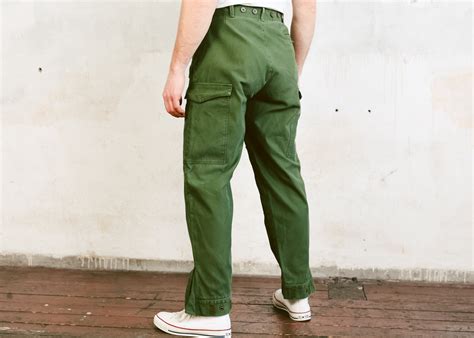 Military Green Cotton Pants 